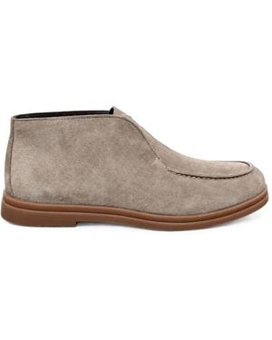 Poche Paris Cipele Suede Slip-On Boots - Brown