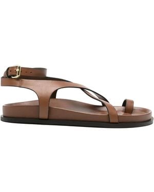 A.Emery Jalen Flat Sandals - Brown