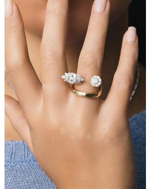 YEPREM Bague Golden Strada Ornée De Diamants - Neutre