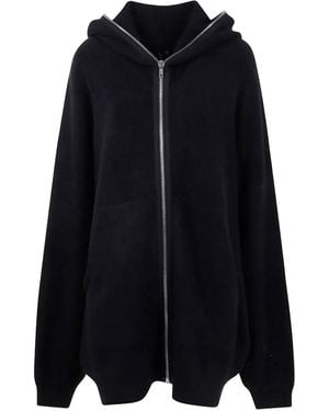 Rick Owens Zip-Up Hoodie - Blue