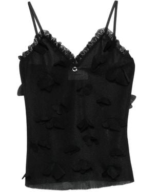 Coperni Top Met Vlinderapplicatie - Zwart