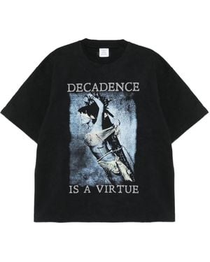 Vetements Graphic-Print T-Shirt - Black