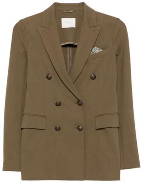 Circolo 1901 Blazer Con Doble Botonadura - Verde
