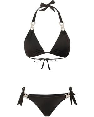 Bikinville Bikini Leonie Con Detalles De Cristal - Blanco