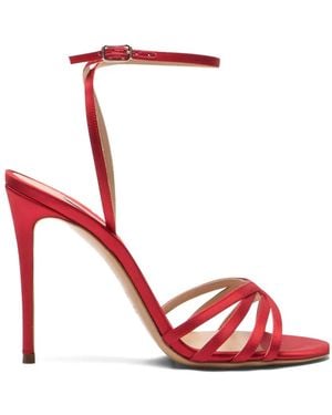 Casadei Julia Satin Sandals - Red
