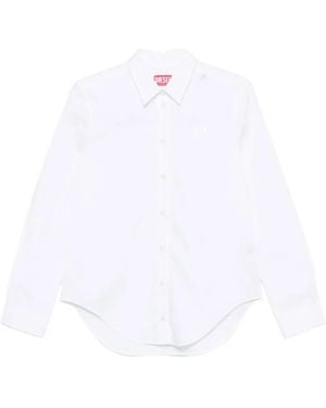 DIESEL Camicia C-Ronor Con Ricamo - Bianco