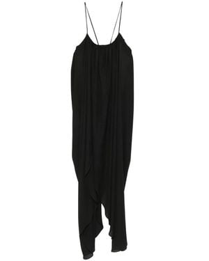 Vestiaire d'un Oiseau Libre Open-Back Draped Dress - Black