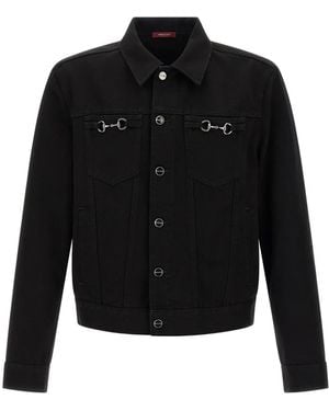 Gucci Horsebit Denim Jacket - Black