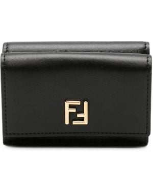 Fendi Trifold Mini-Portemonnaie - Schwarz