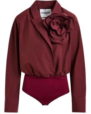 Essentiel Antwerp Rose-Embellishment Shirt - Red