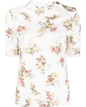 Erdem Sofia フローラル トップ - ホワイト