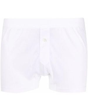 Lanvin Bóxer Con Botones - Blanco
