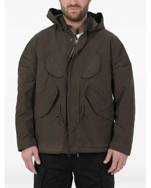 C.P. Company Goggles-Detail Hooded Jacket - Grey