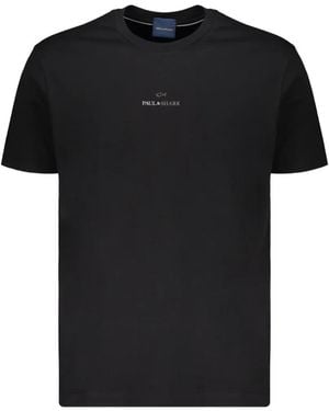 Paul & Shark Logo-Print Crew-Neck T-Shirt - Black