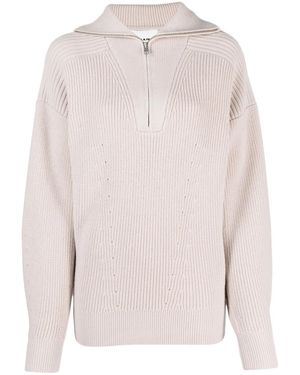 Isabel Marant Maglione Benny Con Mezza Zip - Rosa