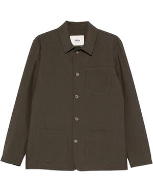 Altea Sobrecamisa Constantin de tejido seersucker - Verde