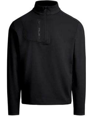 Ralph Lauren Sweat À Col Zippé - Black