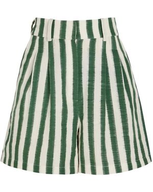 Emporio Sirenuse Beatrice Striped Shorts - Green