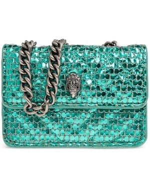 Kurt Geiger Micro Kensington Textured Cross Body Bag - Blue