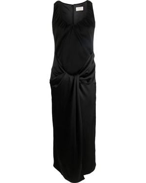 V:PM ATELIER Knot-Detail Sleeveless Dress - Black