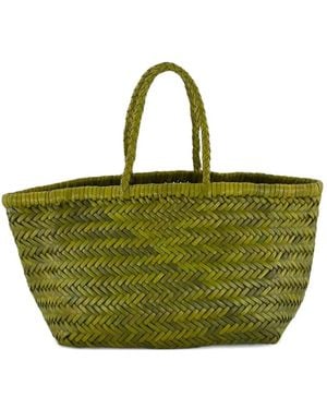 Dragon Diffusion Borsa Tote Spigata - Verde