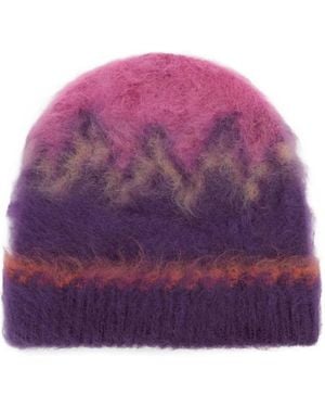 Isabel Marant Alessa Wool Beanie - Purple
