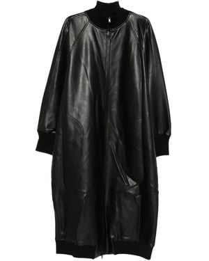 Norma Kamali Zip-Up Oversized Jacket - Black