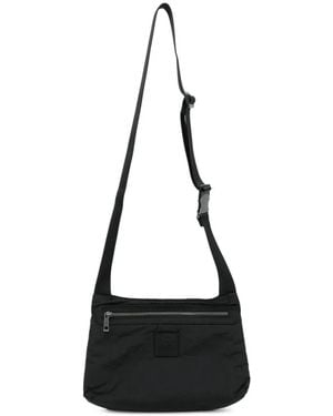 Maison Kitsuné Logo-Patch Messenger Bag - Black