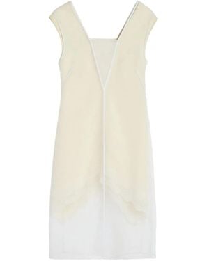 Jil Sander Midi Organza Dress - White