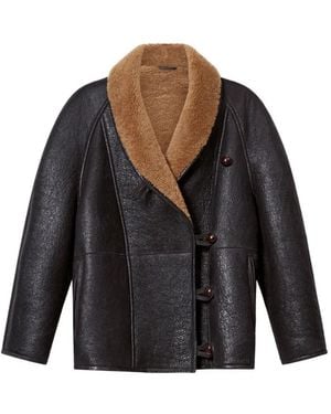 Isabel Marant Camber Shearling Coat - Black