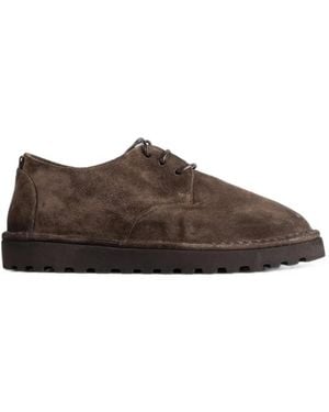 Marsèll Sancrispa Lace-Up Suede Derby Shoes - Brown