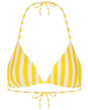 Simon Miller Bwai Striped Bikini Top - Yellow