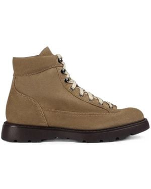 Doucal's Lace-Up Suede Ankle Boots - Braun