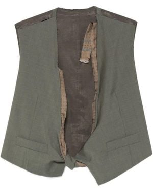 Magliano Chaleco Dawn Con Borde Sin Rematar - Gris