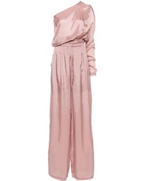 Rick Owens Asymmetric Organza Playsuit - Pink