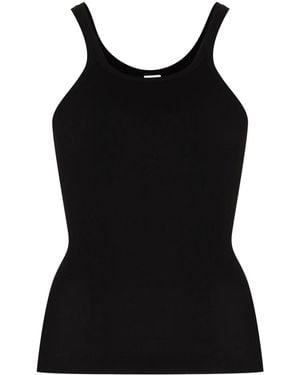 RE/DONE Geripptes Tanktop - Schwarz