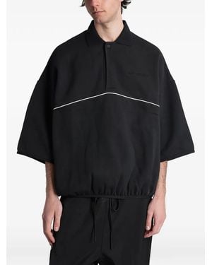 Fear Of God Active Trace 3/4 Sleeve Modern Polo Sweatshirt - Black