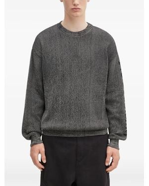 Aries Logo-Embellishment Sweatshirt - Grey