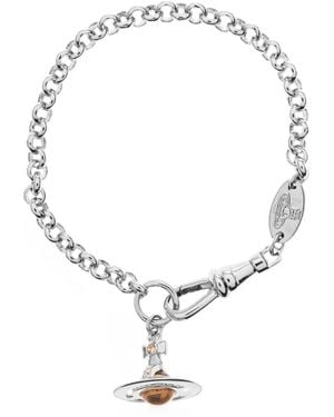Vivienne Westwood New Petite Orb Bracelet - White