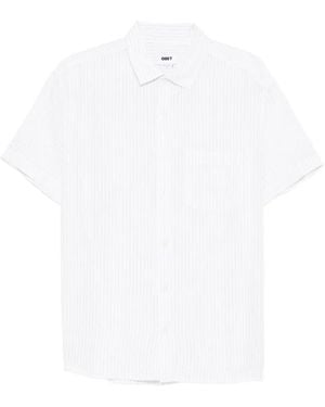 Obey Pinstripe Short-Sleeve Shirt - White
