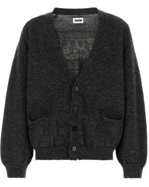 Magliano Logo-embellishment wool cardigan - Schwarz