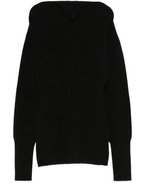 Rick Owens Ribbed wool jumper - Negro