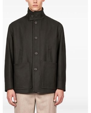 Hevò Tertiveri Single-Breasted Coat - Black