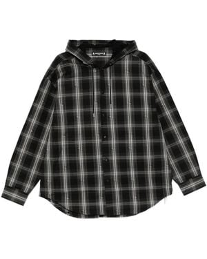 Mastermind Japan Camicia Tartan - Nero