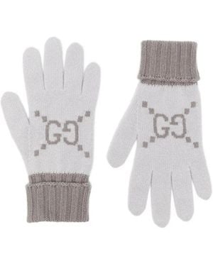 Gucci Handschuhe Mit Logo - Weiß