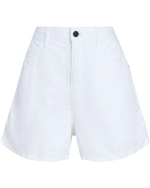 Osklen Shorts Mit Knitteroptik - Weiß