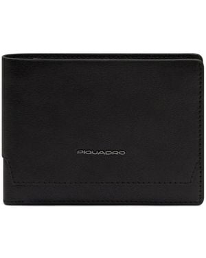 Piquadro Bifold Leather Wallet - Black