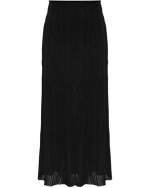 Balmain Gonna Plissettata - Nero