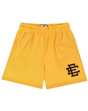 Eric Emanuel Mesh Texture Shorts - Yellow