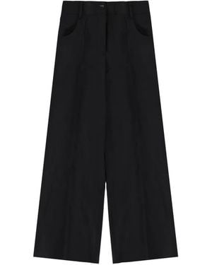 Theory Flared Trousers - Black